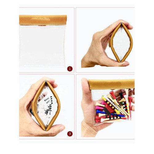 高爾夫球包 自動閉合球釘收納袋 腰包 PVC果嶺叉球tee馬克收納包 高爾夫球包 自動閉合球釘收納袋 腰包 PVC果嶺叉球tee馬克收納包