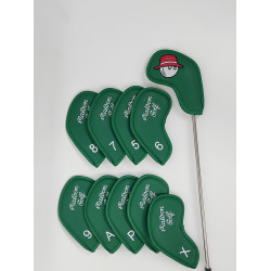 韓國原單高爾夫球桿套鐵桿套 球桿保護套 皮質桿頭套男女通用2024