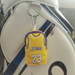 高爾夫球收納袋滌綸掛包可裝2球馬克tee高爾夫球袋腰包詹姆斯球衣