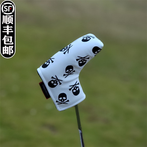 可愛動物小狗個性 高爾夫球桿套 桿頭套保護套 一字直條L型推桿套