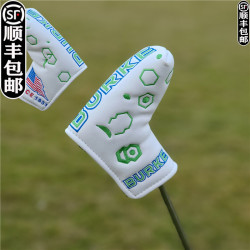 通用個性骷髏頭直條一字推桿套 高爾夫球桿套 桿頭套保護套頭帽套