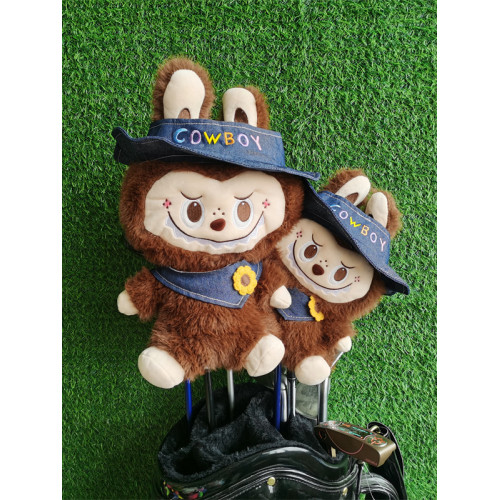 哭娃高爾夫球桿套一號木帽套拉布布髮球木桿頭保護套可愛桿頭套