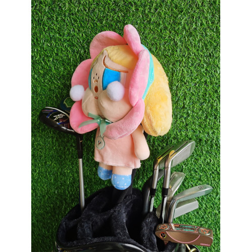 哭娃高爾夫球桿套一號木帽套拉布布髮球木桿頭保護套可愛桿頭套