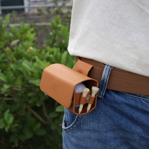 韓版高爾夫球袋迷你球收納包 高爾夫球小腰包 裝tee球下場配件