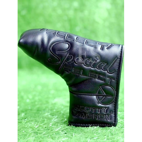 高爾夫推桿帽套L 型一字直條皮革防水 高爾夫推桿頭套保護GOLF