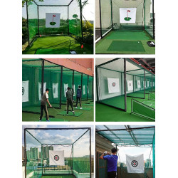 高爾夫打擊墊練習網加厚帆布目標揮桿網靶布練習場家用圓心打擊布