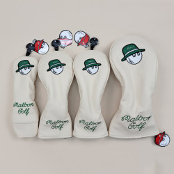 韓國Malbon高爾夫球桿套漁夫帽限量款木鐵推桿套  桿頭套保護帽套