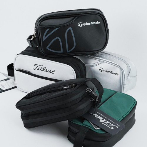 新款高爾夫手包下場手抓包收納置球袋大容量多功能防水手拿包GOLF