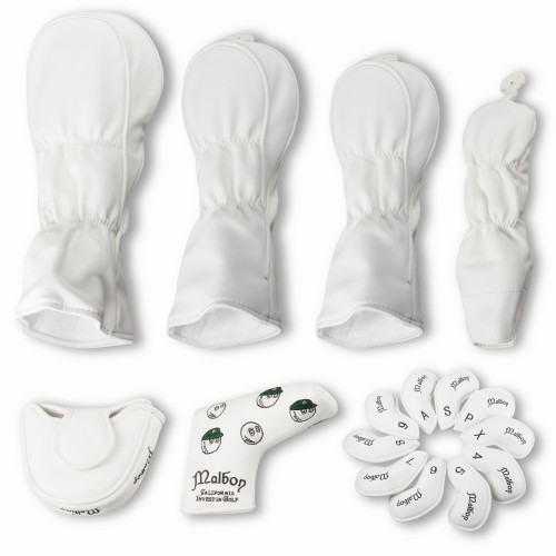 加厚高爾夫球桿套MALBON球桿套卡通球童白一號木桿套鐵桿套推桿套