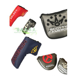 新款高爾夫推桿套卡梅隆大半圓帽套條形推桿套魔術貼一字桿頭套