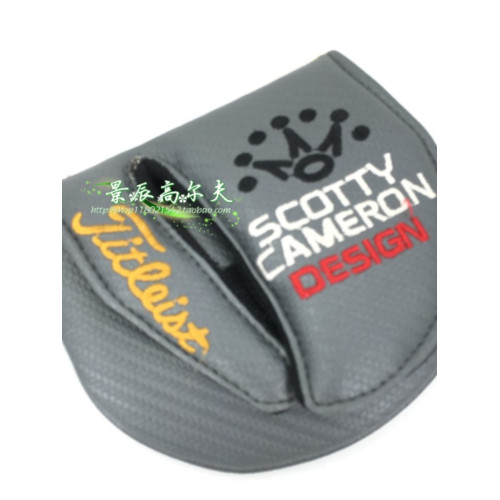 新款高爾夫推桿套卡梅隆大半圓帽套條形推桿套魔術貼一字桿頭套