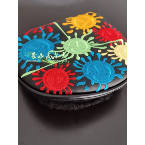 新款高爾夫推桿套卡梅隆大半圓帽套條形推桿套魔術貼一字桿頭套