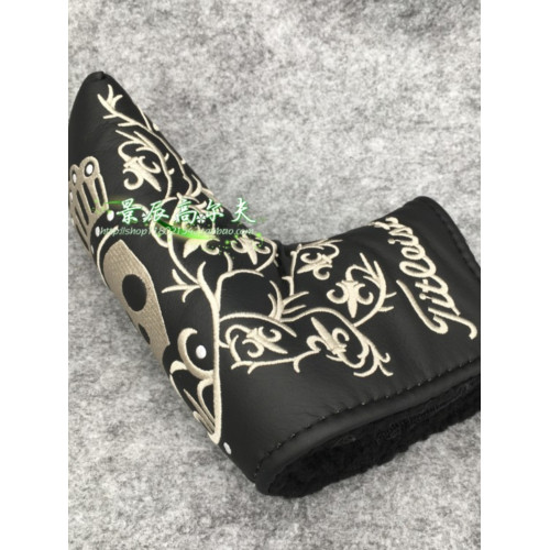 新款高爾夫推桿套卡梅隆大半圓帽套條形推桿套魔術貼一字桿頭套