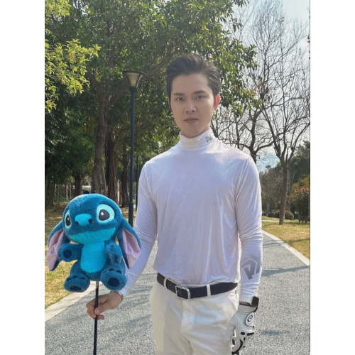 正版史迪仔超柔史迪奇毛絨高爾夫一三五號桿套小雞腿桿頭套