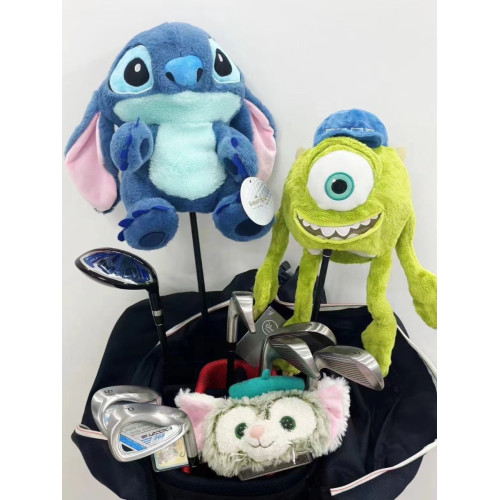 正版史迪仔超柔史迪奇毛絨高爾夫一三五號桿套小雞腿桿頭套