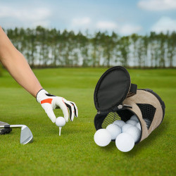 新款高爾夫裝球網袋收納袋球袋可裝25/40/70顆球三種顔色規格可選