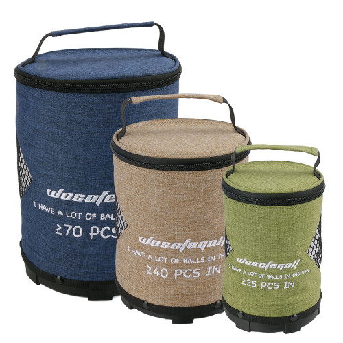 新款高爾夫裝球網袋收納袋球袋可裝25/40/70顆球三種顔色規格可選