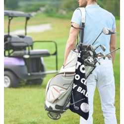 高爾夫毛巾擦球桿布擦球巾華夫格超細纖維吸汗運動毛巾帶掛鉤鎖扣