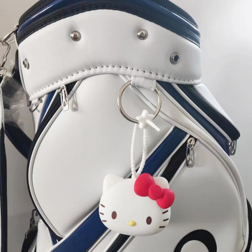 貓高爾夫球收納包袋配件包創意高爾夫球小腰包掛包2粒裝球