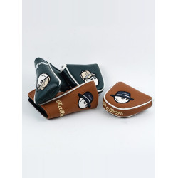 高爾夫球桿套漁夫帽立體刺綉可愛一號木桿套推桿套球桿保護套帽套