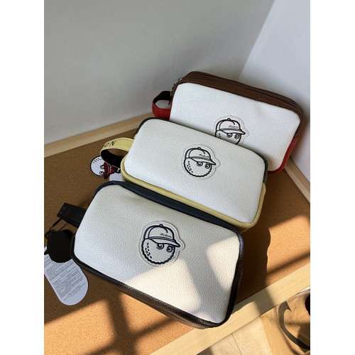 韓國新款高爾夫手包雜物包拼色雙層防水男女通用手提包小球袋golf 韓國新款高爾夫手包雜物包拼色雙層防水男女通用手提包小球袋golf