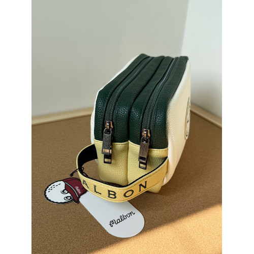 韓國新款高爾夫手包雜物包拼色雙層防水男女通用手提包小球袋golf 韓國新款高爾夫手包雜物包拼色雙層防水男女通用手提包小球袋golf