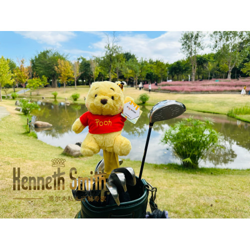 可愛維尼高爾夫一號木桿球道木小雞腿套高爾夫帽套高爾夫球桿套 可愛維尼高爾夫一號木桿球道木小雞腿套高爾夫帽套高爾夫球桿套