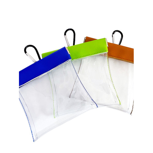 透明高爾夫球包自動閉合球釘收納袋腰包PVC果嶺叉球tee馬克收納包 透明高爾夫球包自動閉合球釘收納袋腰包PVC果嶺叉球tee馬克收納包