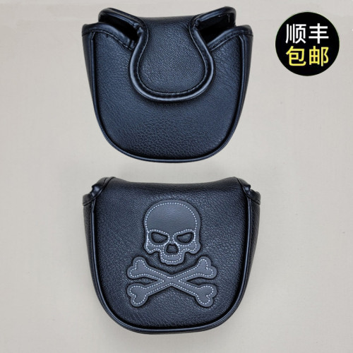通用款個性骷髏高爾夫球桿套 桿頭套 大小半圓大頭推桿套球頭帽套
