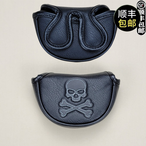 通用款個性骷髏高爾夫球桿套 桿頭套 大小半圓大頭推桿套球頭帽套