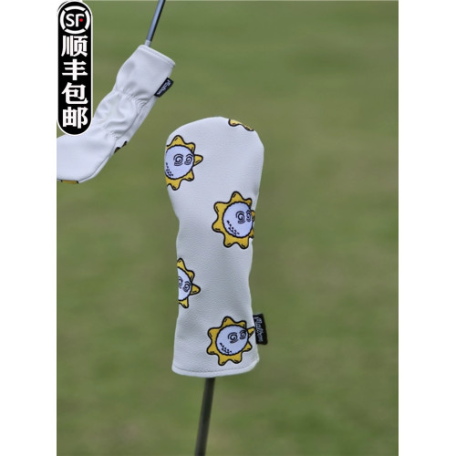 出口日韓太陽花漁夫帽高爾夫木桿套 桿頭套帽套 球頭保護套原版