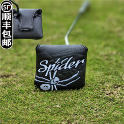 Spider紅蜘蛛方形推桿套 高爾夫球桿套 桿頭套 TLM球頭保護帽套