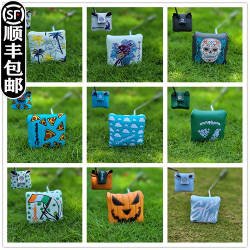 Spider紅蜘蛛方形推桿套 高爾夫球桿套 桿頭套 TLM球頭保護帽套