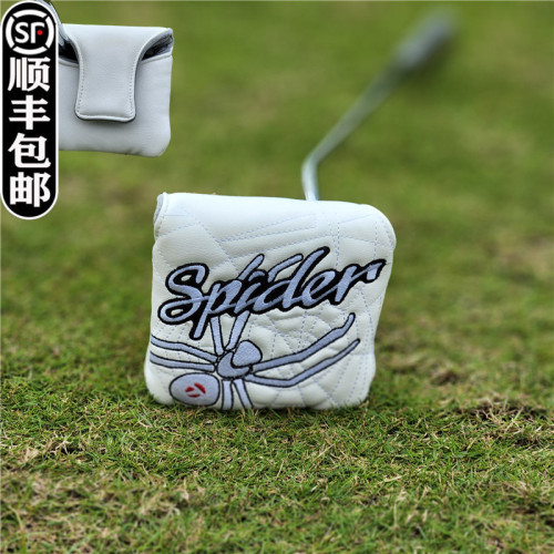 Spider紅蜘蛛方形推桿套 高爾夫球桿套 桿頭套 TLM球頭保護帽套
