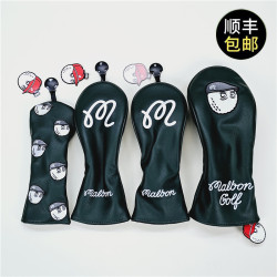 鴨舌帽Malbon漁夫帽高爾夫球桿套 桿頭套帽套球頭保護套木桿套