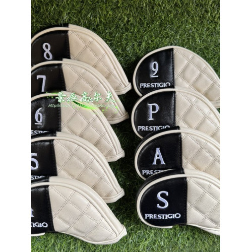 高爾夫球桿套新品鐵桿組帽套mj磁吸款皮革棕桿頭保護套馬路曼木桿 高爾夫球桿套新品鐵桿組帽套mj磁吸款皮革棕桿頭保護套馬路曼木桿