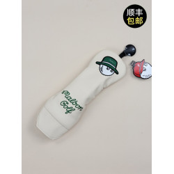 韓國Malbon漁夫帽限量款木鐵推桿套 高爾夫球桿套 桿頭套保護帽套