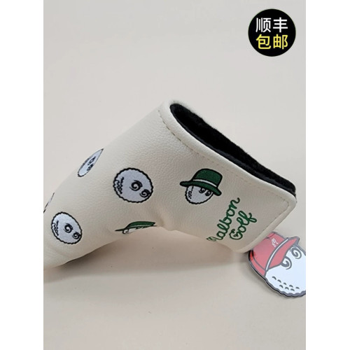 韓國Malbon漁夫帽限量款木鐵推桿套 高爾夫球桿套 桿頭套保護帽套