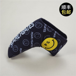PG笑臉木桿套 高爾夫球桿套 桿頭套通用款推球桿保護帽套