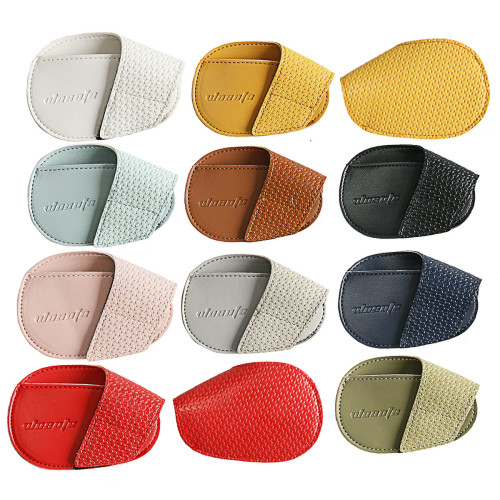 Wosofe高爾夫球桿套高爾夫鐵桿保護套高檔PU雙層料球頭保護套