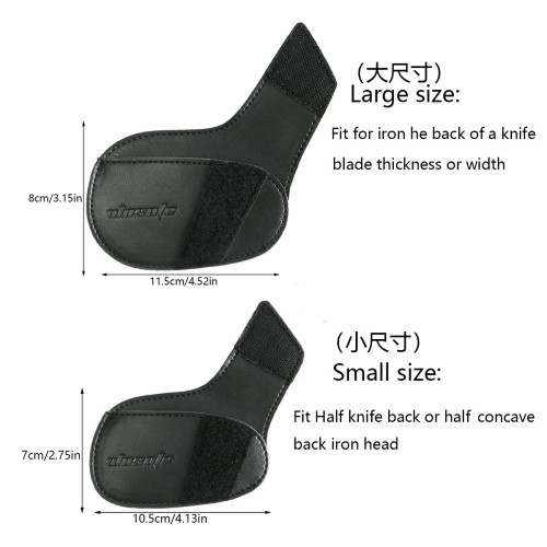 Wosofe高爾夫球桿套高爾夫鐵桿保護套高檔PU雙層料球頭保護套
