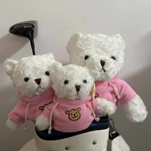 高爾夫桿套 小熊幸福全家桶木桿套一號木帽套球道木鐵木桿球頭套 高爾夫桿套 小熊幸福全家桶木桿套一號木帽套球道木鐵木桿球頭套