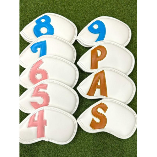 新款女士高爾夫鐵桿頭套通用高爾夫防水時尚玉桂狗高爾夫球桿帽套 新款女士高爾夫鐵桿頭套通用高爾夫防水時尚玉桂狗高爾夫球桿帽套