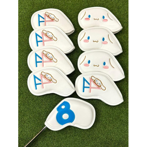 新款女士高爾夫鐵桿頭套通用高爾夫防水時尚玉桂狗高爾夫球桿帽套 新款女士高爾夫鐵桿頭套通用高爾夫防水時尚玉桂狗高爾夫球桿帽套