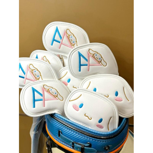 新款女士高爾夫鐵桿頭套通用高爾夫防水時尚玉桂狗高爾夫球桿帽套 新款女士高爾夫鐵桿頭套通用高爾夫防水時尚玉桂狗高爾夫球桿帽套