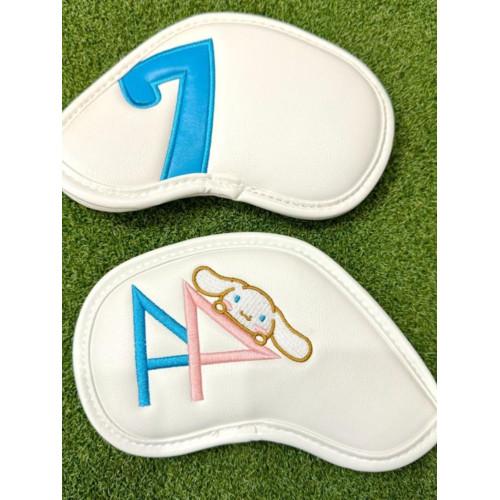 新款女士高爾夫鐵桿頭套通用高爾夫防水時尚玉桂狗高爾夫球桿帽套 新款女士高爾夫鐵桿頭套通用高爾夫防水時尚玉桂狗高爾夫球桿帽套