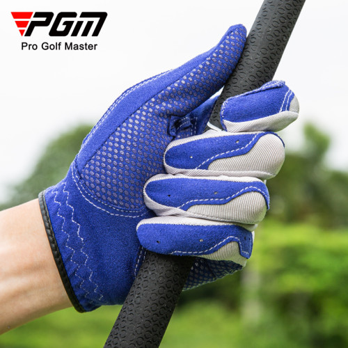 PGM高爾夫手套男士防滑耐磨超纖布球桿用品飛盤釣魚手套左右雙手