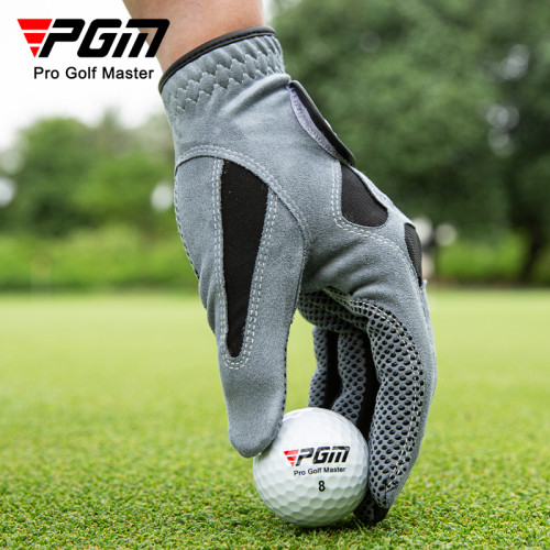 PGM高爾夫手套男士防滑耐磨超纖布球桿用品飛盤釣魚手套左右雙手
