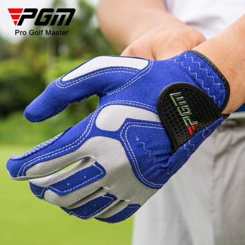 PGM高爾夫手套男士防滑耐磨超纖布球桿用品飛盤釣魚手套左右雙手