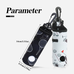 高爾夫小腰包可裝3顆球3根球tee潛水布小球包球袋掛鉤卡扣配件